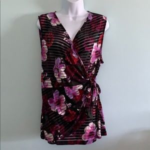 Cache sheet tunic wrap blouse size XL super cute!!